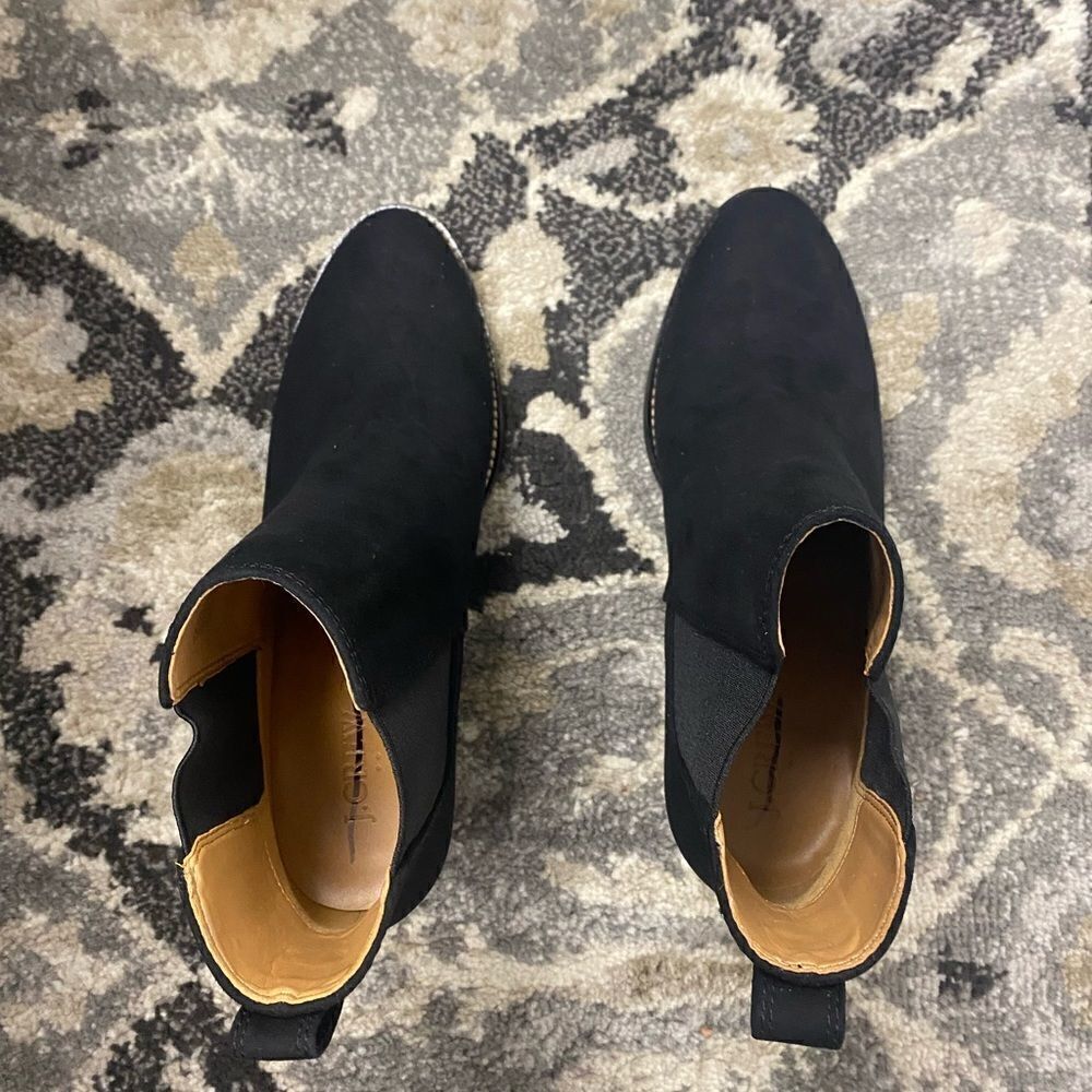 J. Crew Factory Rory microsuede heeled boots Item AR845 - Picture 2 of 10